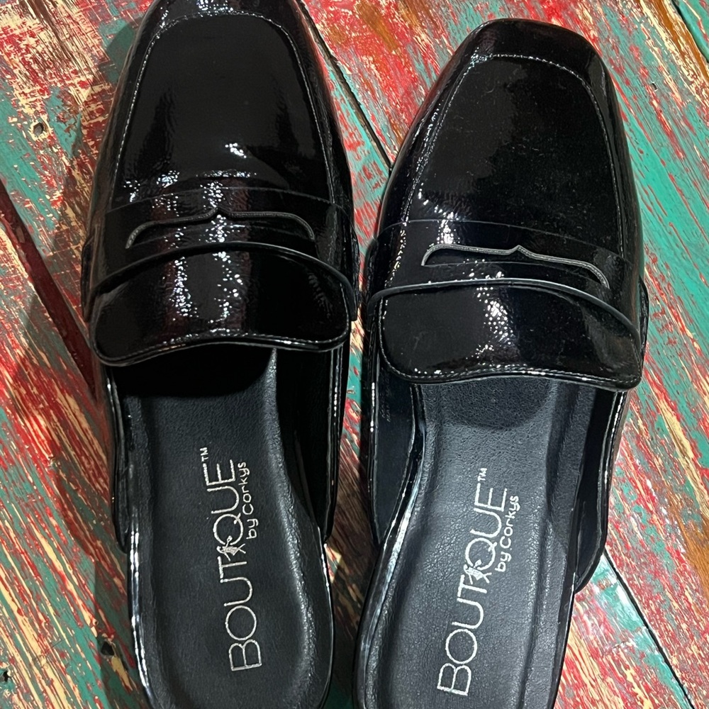 Corkys Black Patent Loafers